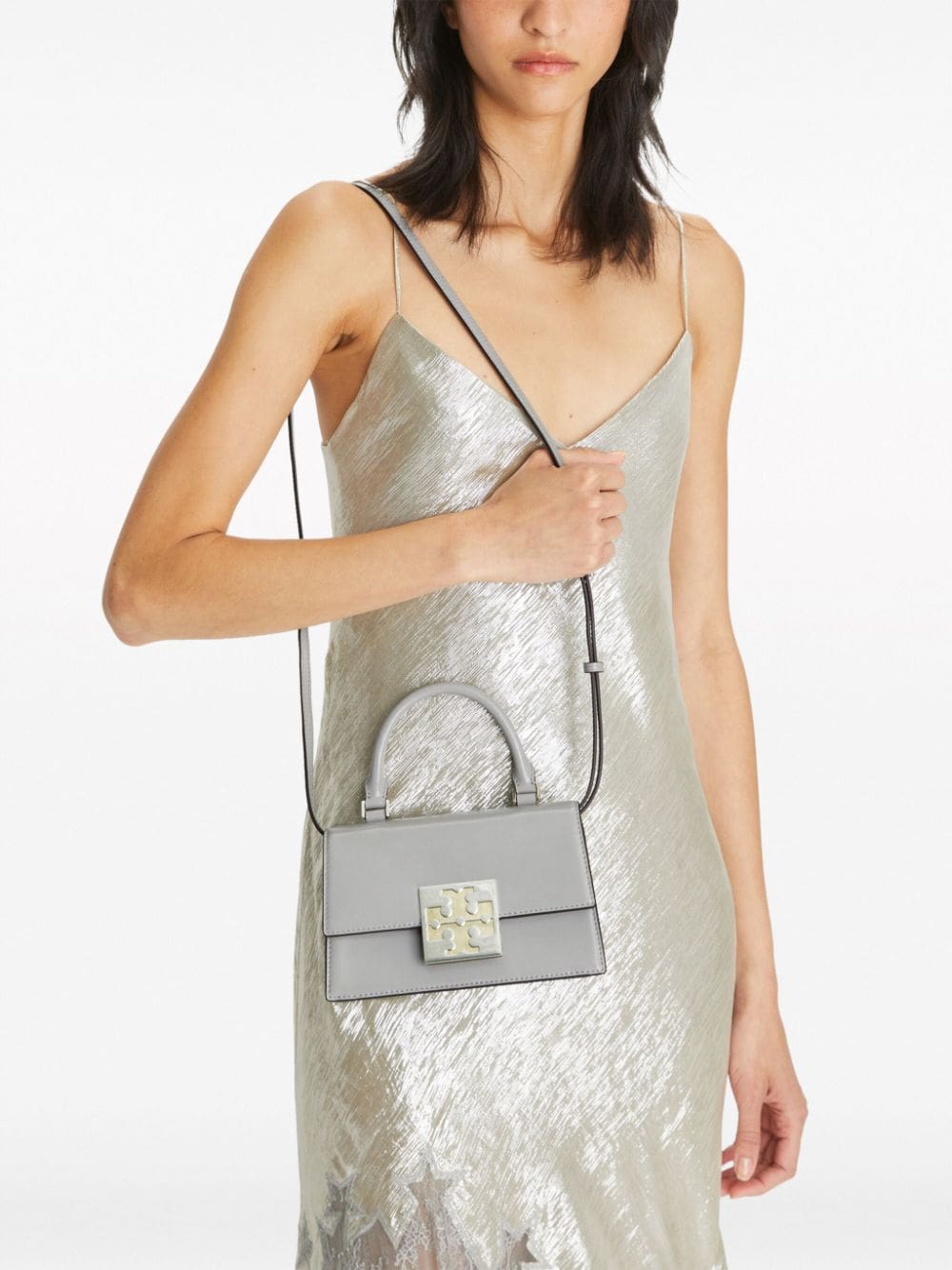 Tory Burch Bon Bon Spazzolato leather crosbody bag - Image 2