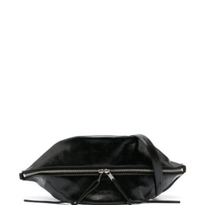 Jil Sander medium logo-debossed leather crossbody bag