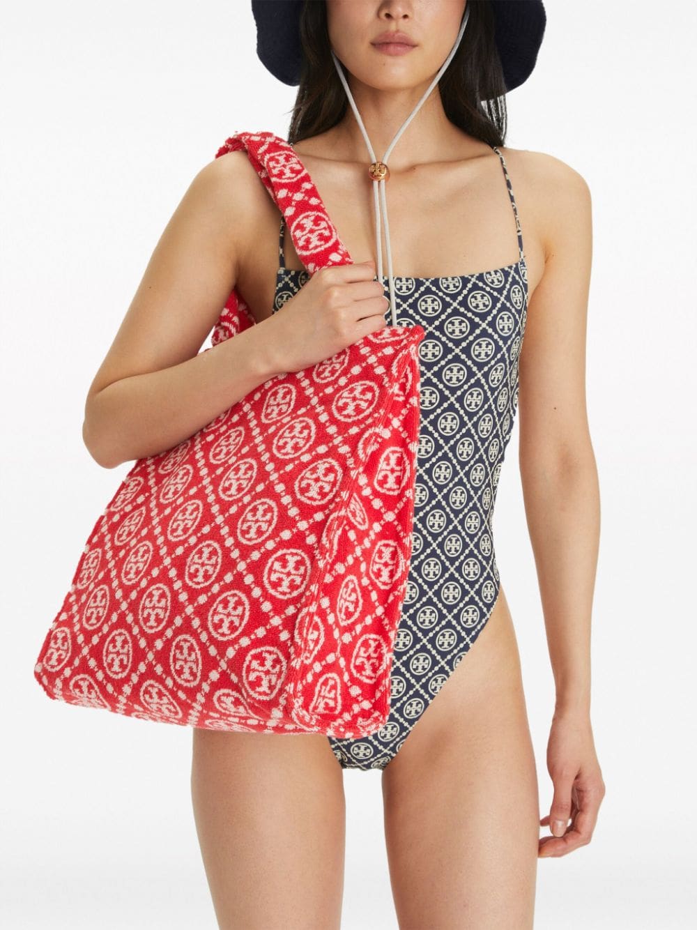 Tory Burch Terry monogram cotton tote bag - Image 2