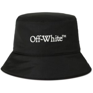 Off-White Bookish embroidered-logo bucket hat