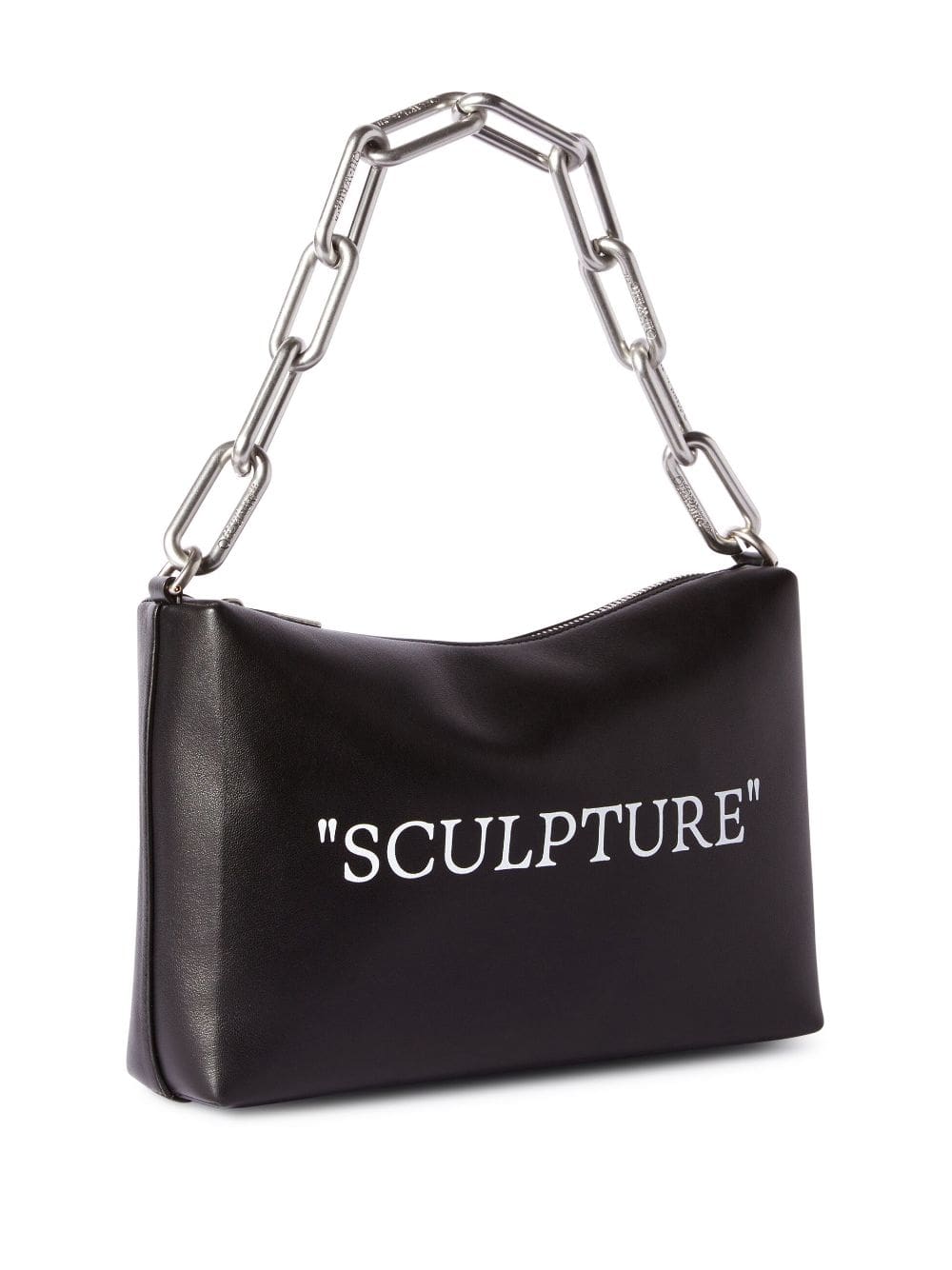 Off-White Block Pouch Quote clutch bag - Image 4