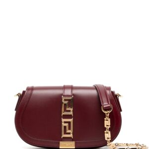 Versace Greca Goddess leather shoulder bag