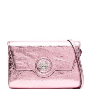 Versace La Medusa metallic shoulder bag