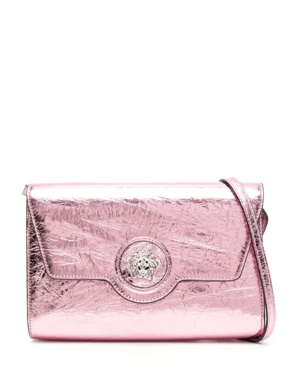 Versace La Medusa metallic shoulder bag