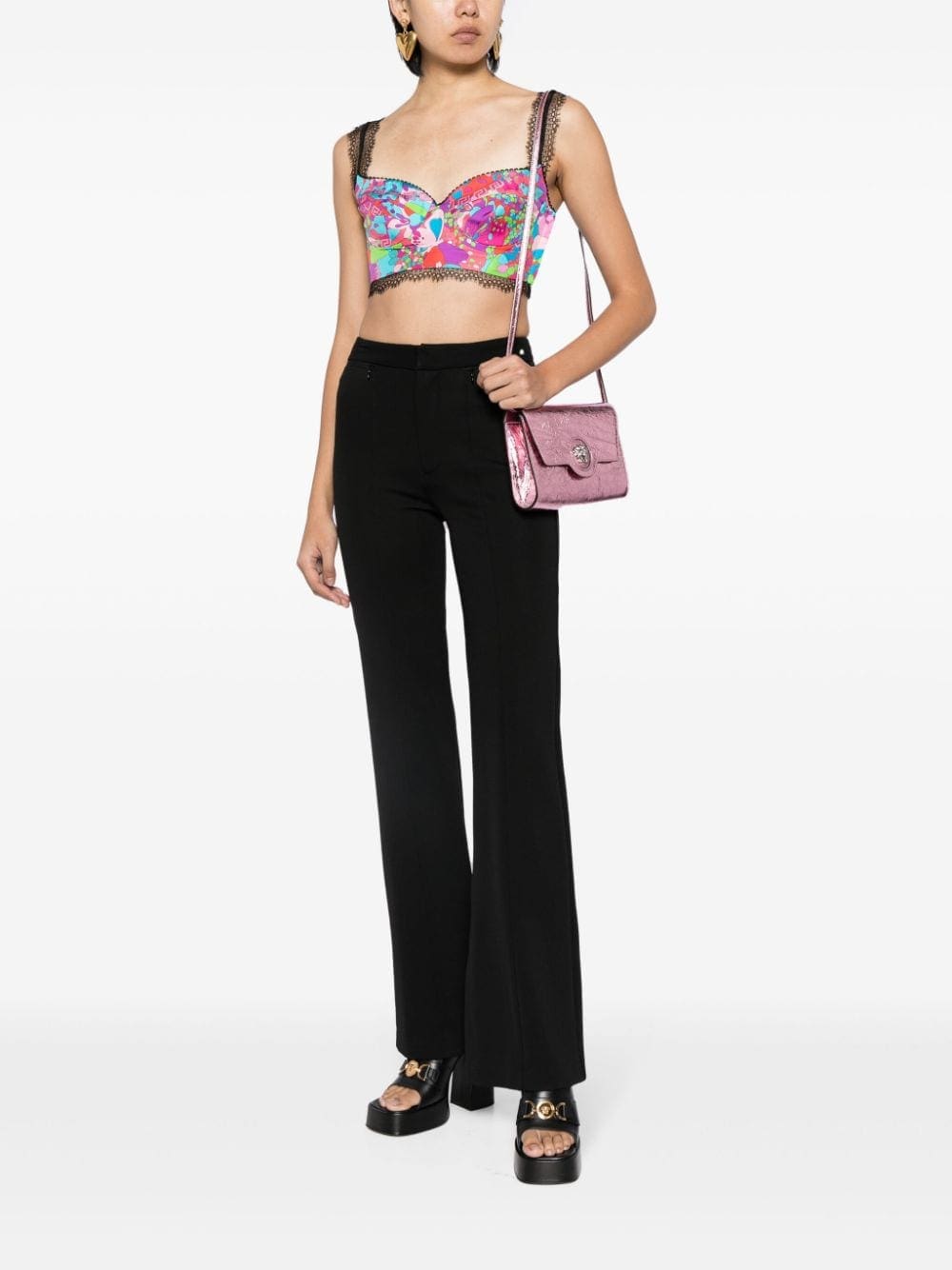 Versace La Medusa metallic shoulder bag - Image 2