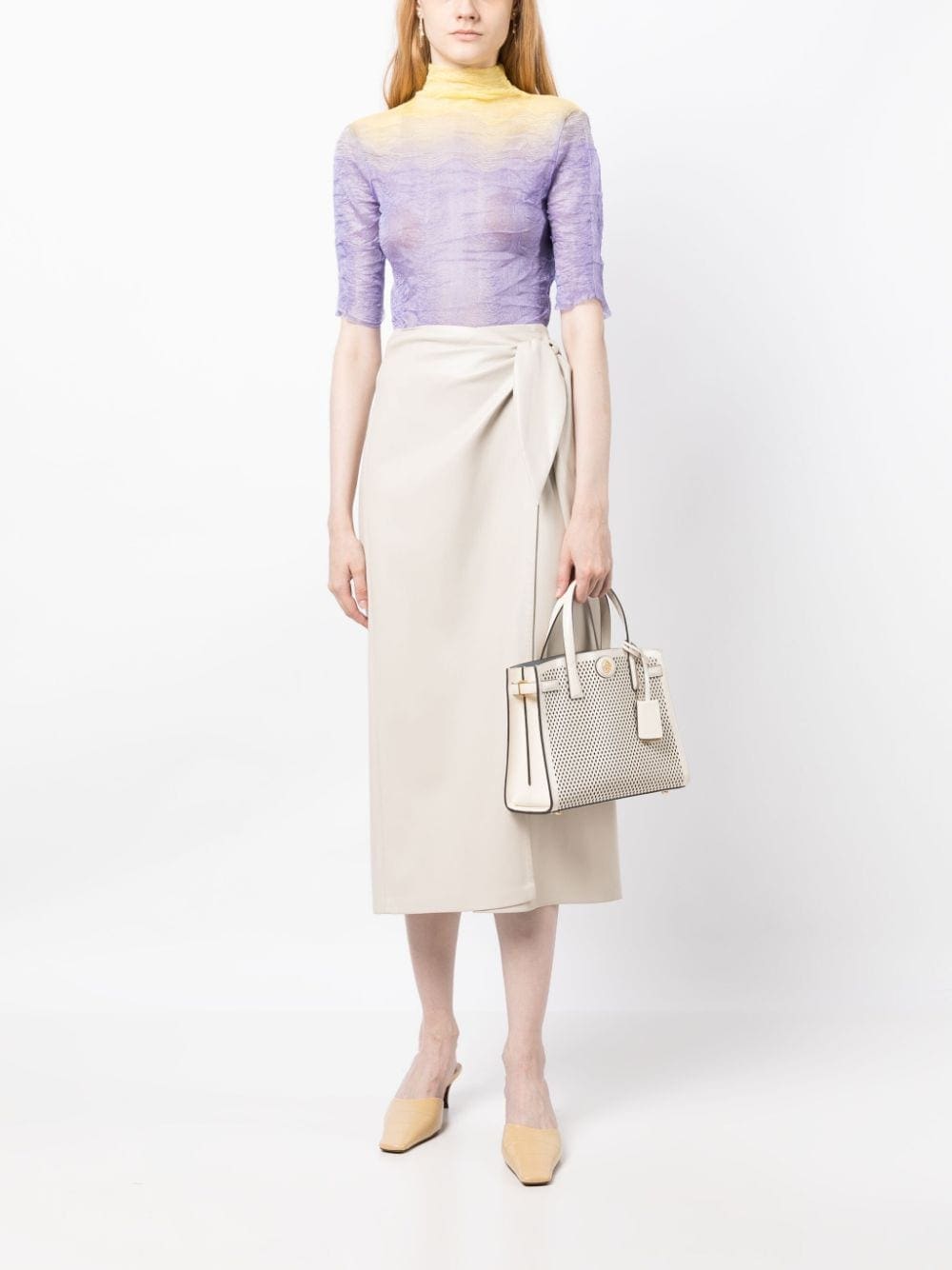 Tory Burch small Robinson perforated tote bag - Image 2