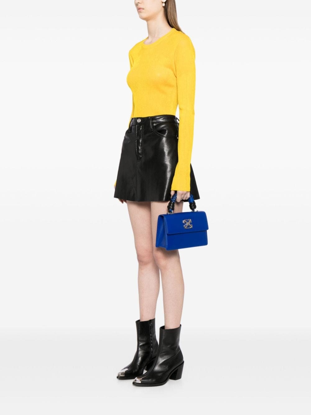 Off-White Jitney leather tote bag - Image 2