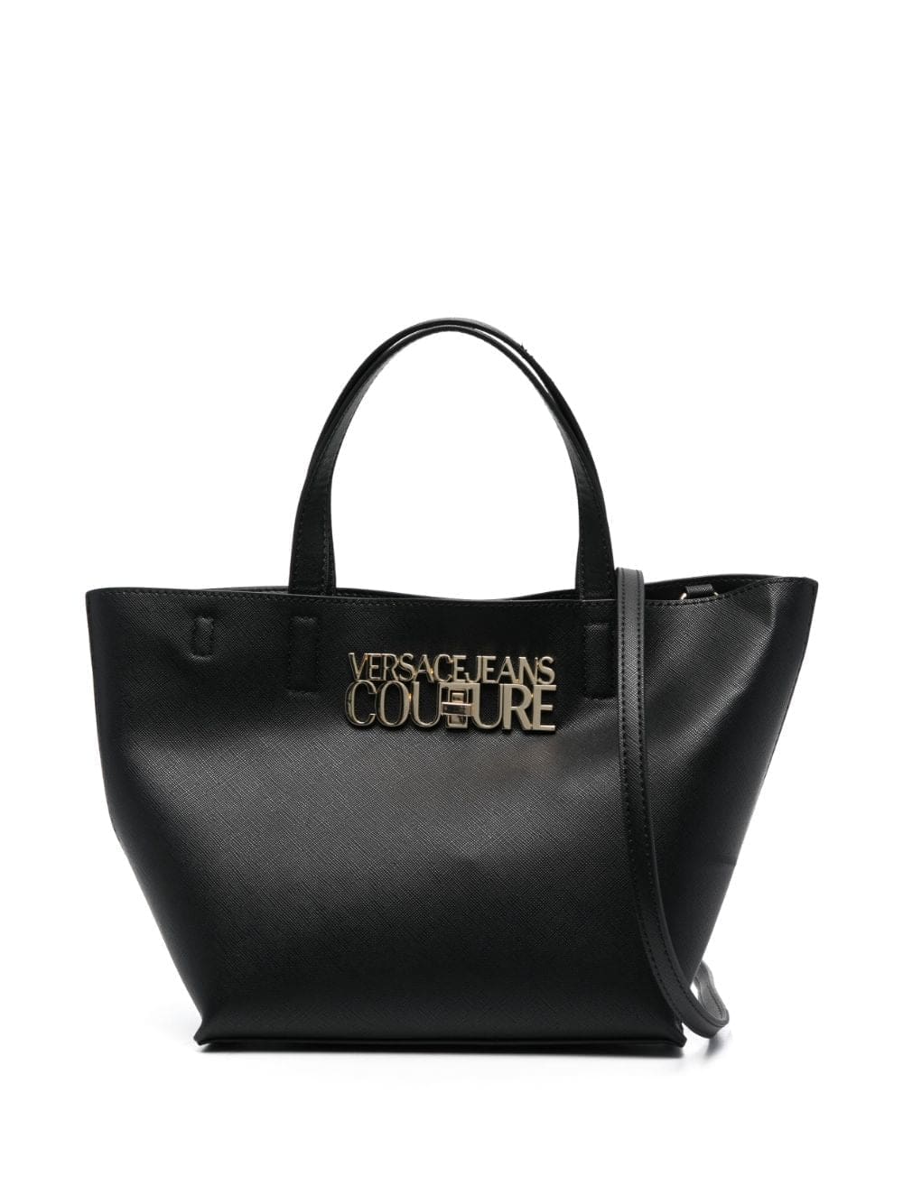 Versace Jeans Couture logo-plaque faux-leather tote bag