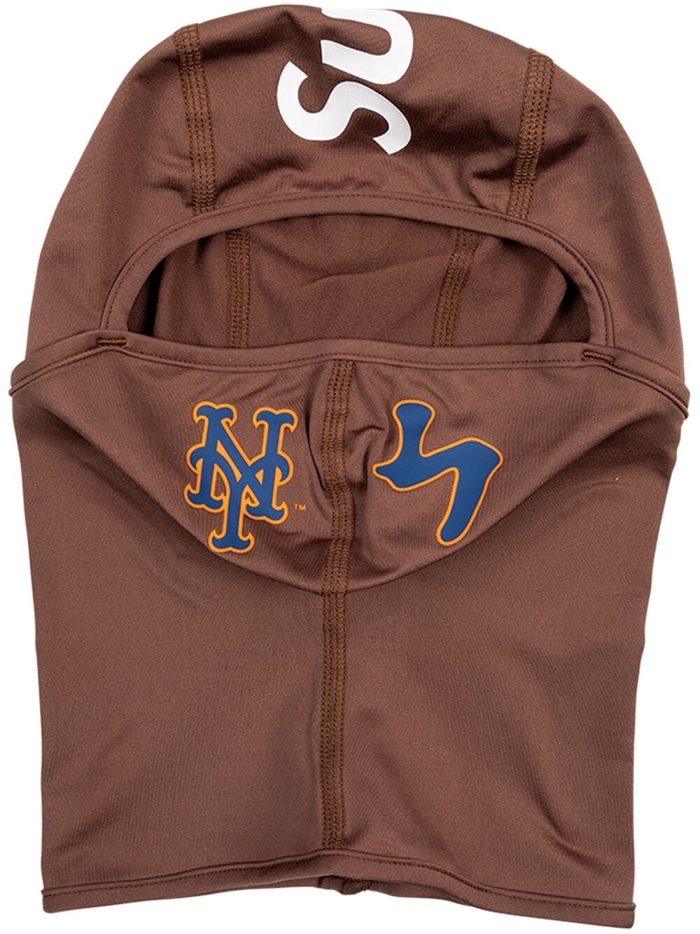 Supreme x MLB Kanji Teams "New York Mets - Brown" lightweight balaclava