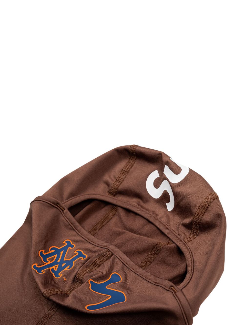 Supreme x MLB Kanji Teams "New York Mets - Brown" lightweight balaclava - Image 2