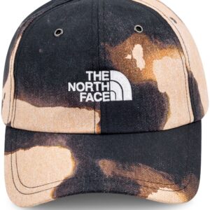 Supreme x TNF bleached denim print 6-panel cap