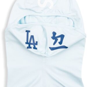 Supreme x MLB Kanji Teams "Los Angeles Dodgers - Pale Blue" lightweight balaclava