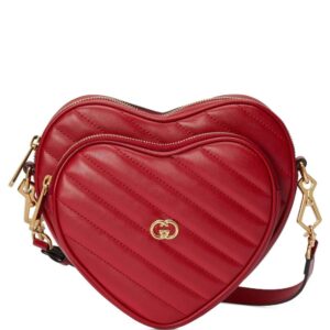 Gucci Interlocking G Mini Heart shoulder bag
