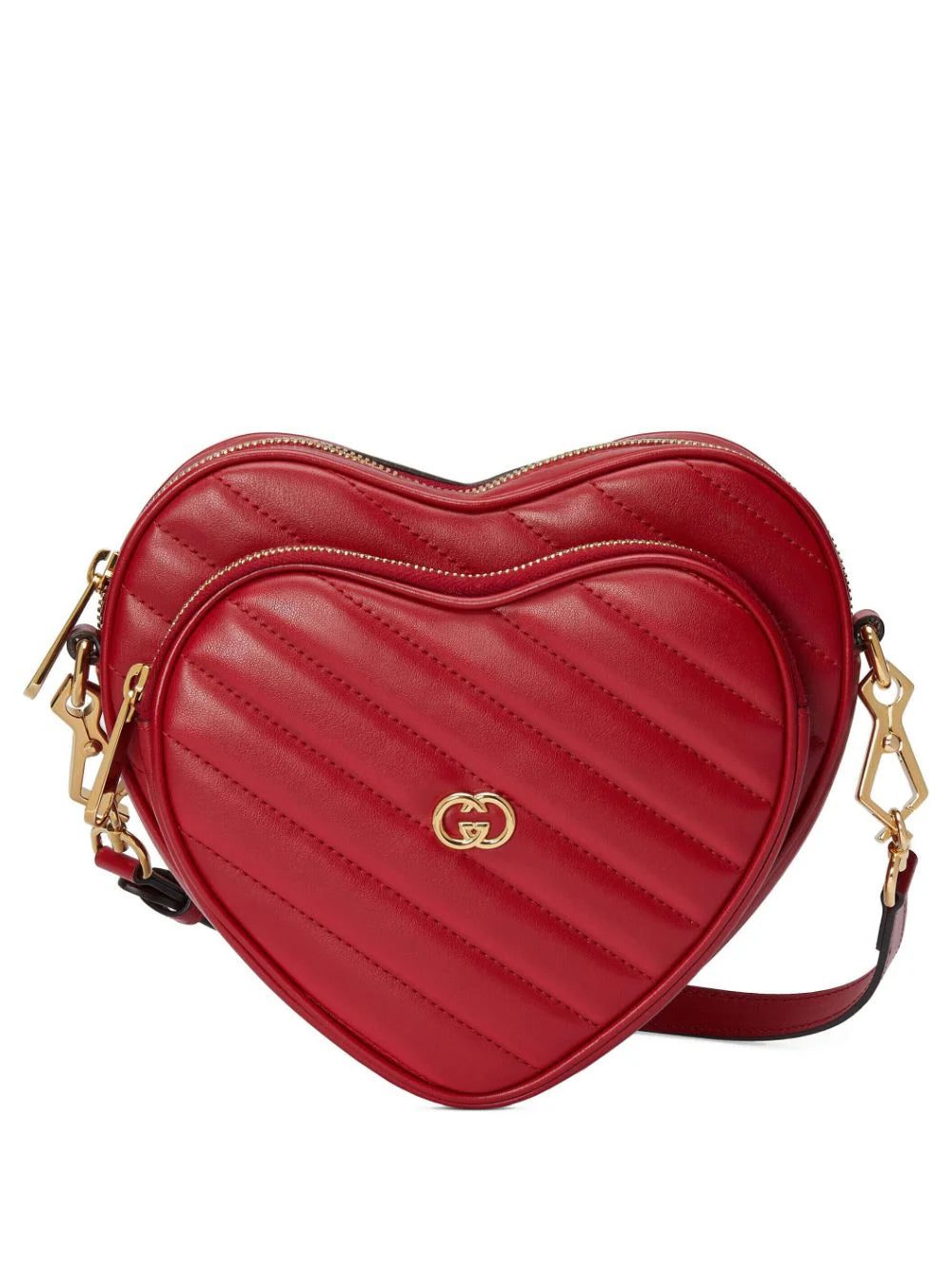 Gucci Interlocking G Mini Heart shoulder bag