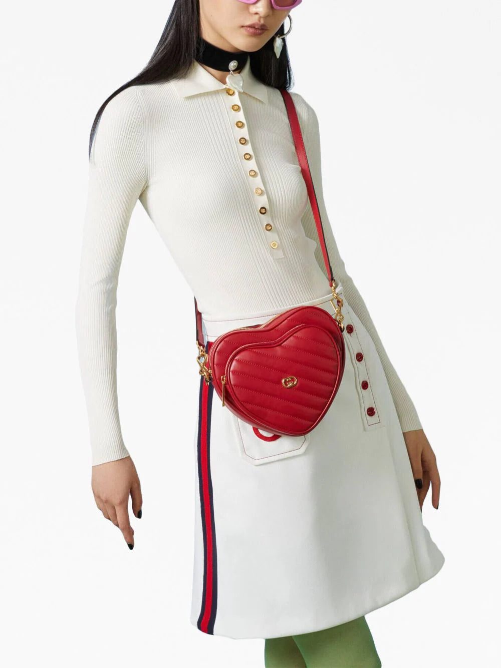 Gucci Interlocking G Mini Heart shoulder bag - Image 2