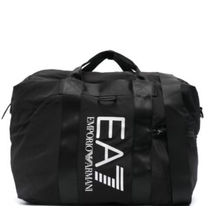 Ea7 Emporio Armani logo-print zipped holdall