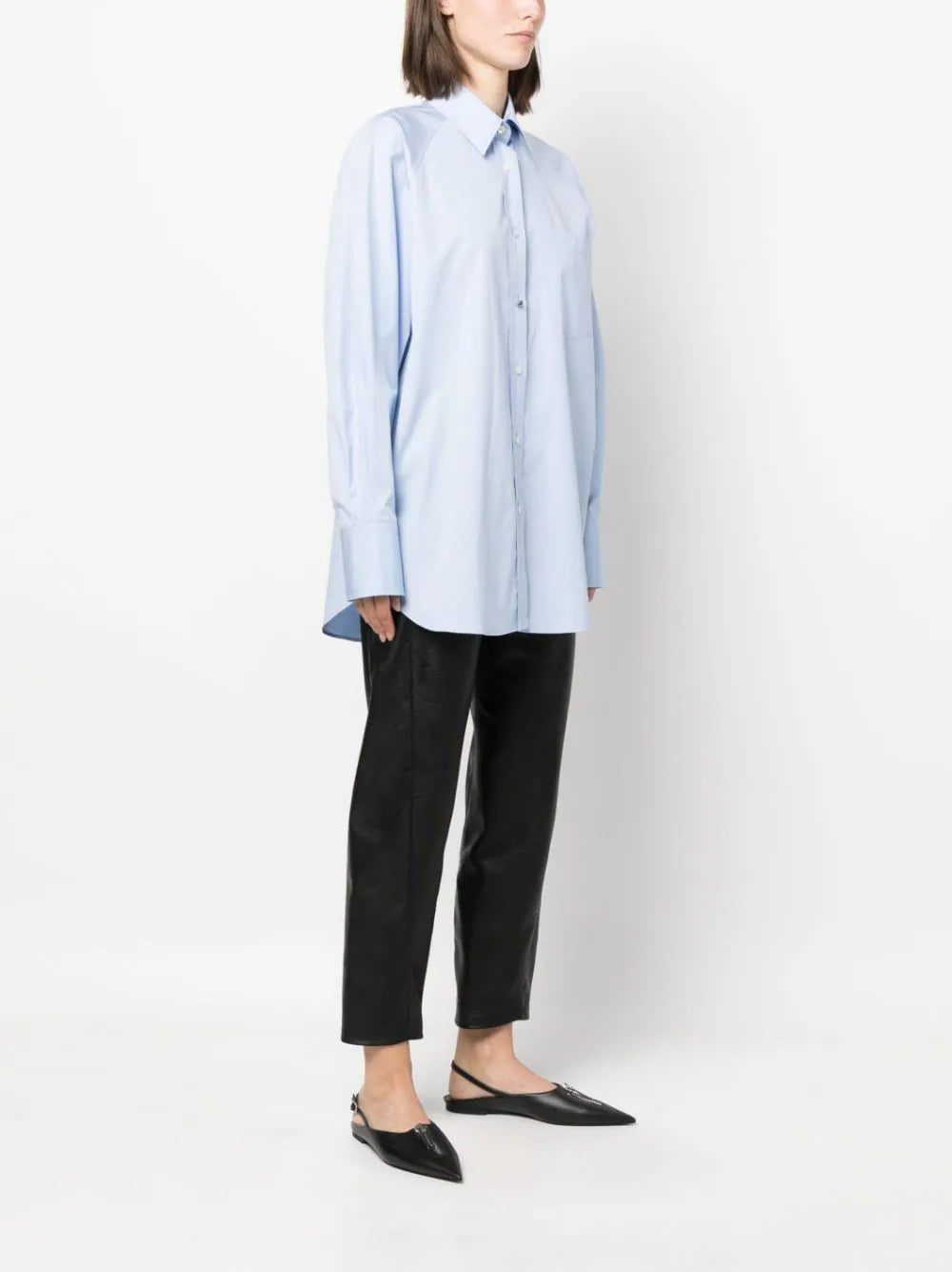 Stella McCartney oversized long-sleeve cotton shirt - Image 3
