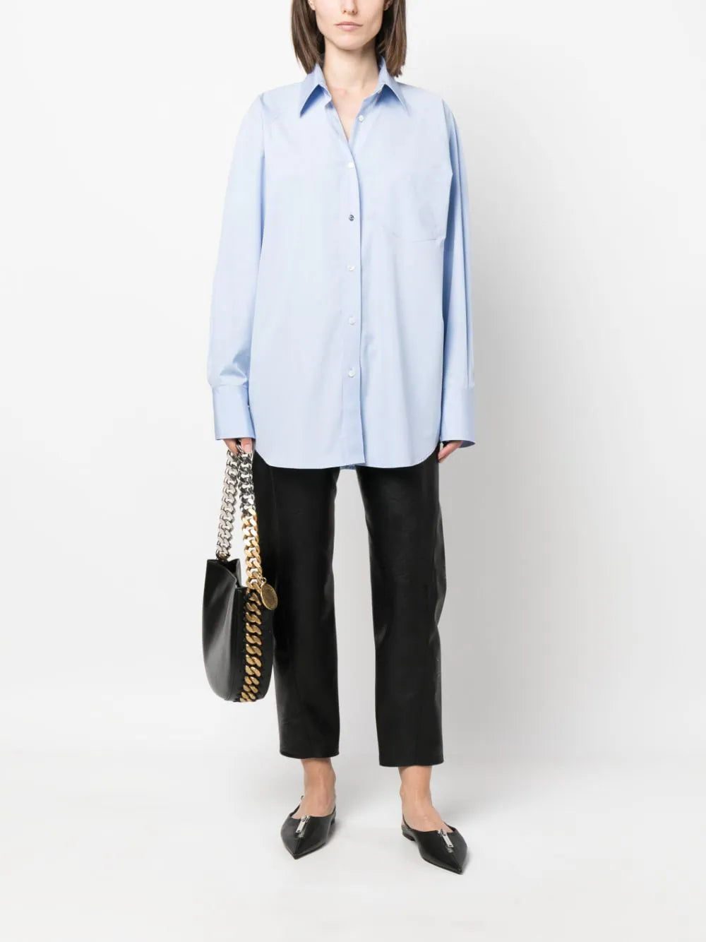 Stella McCartney oversized long-sleeve cotton shirt - Image 2