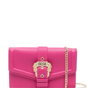 Versace Jeans Couture logo-buckle faux-leather crossbody bag