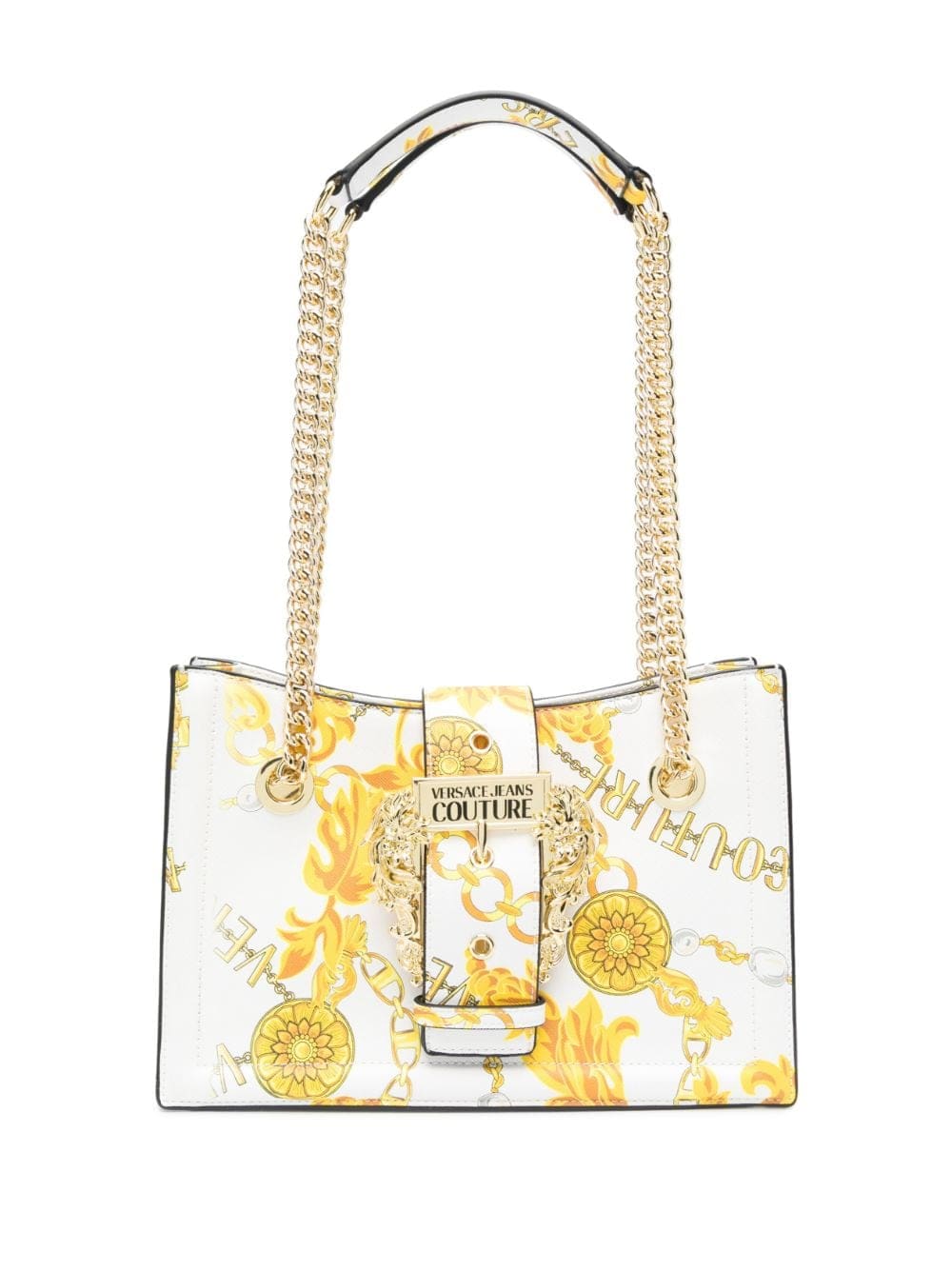 Versace Jeans Couture baroque-print faux-leather shoulder bag
