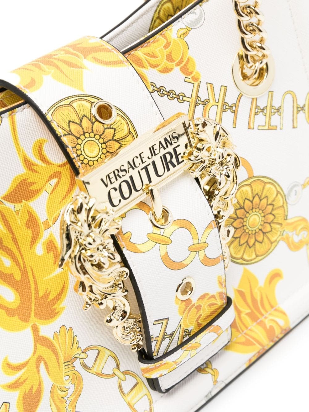 Versace Jeans Couture baroque-print faux-leather shoulder bag - Image 5