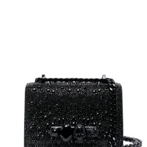 Alexander McQueen mini The Biker Jewelled crossbody bag