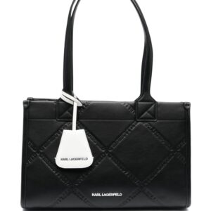 Karl Lagerfeld medium K/Skuare logo-embossed tote bag