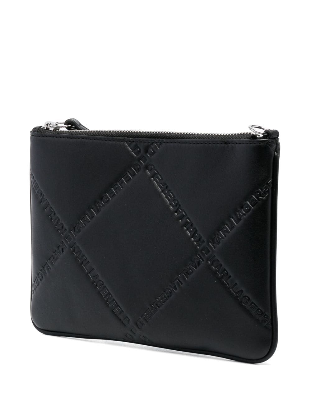 Karl Lagerfeld K/Skuare logo-debossed clutch bag - Image 3