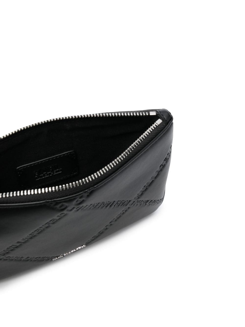Karl Lagerfeld K/Skuare logo-debossed clutch bag - Image 5
