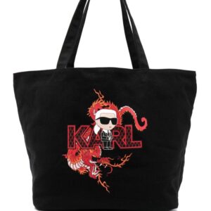 Karl Lagerfeld Ikonik Karl-motif tote bag