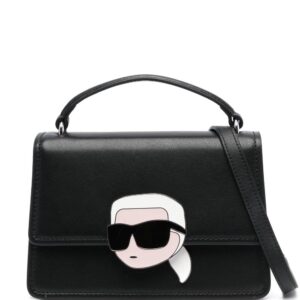 Karl Lagerfeld Ikonik Lock leather crossbody bag