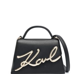 Karl Lagerfeld Signature leather crossbody bag