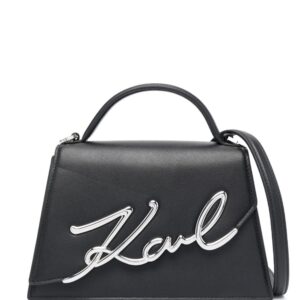 Karl Lagerfeld Signature leather crossbody bag