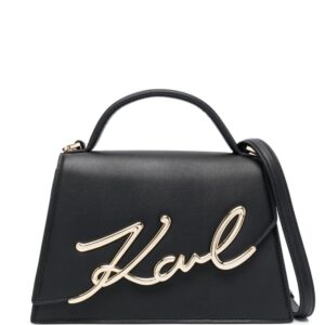 Karl Lagerfeld Signature leather crossbody bag