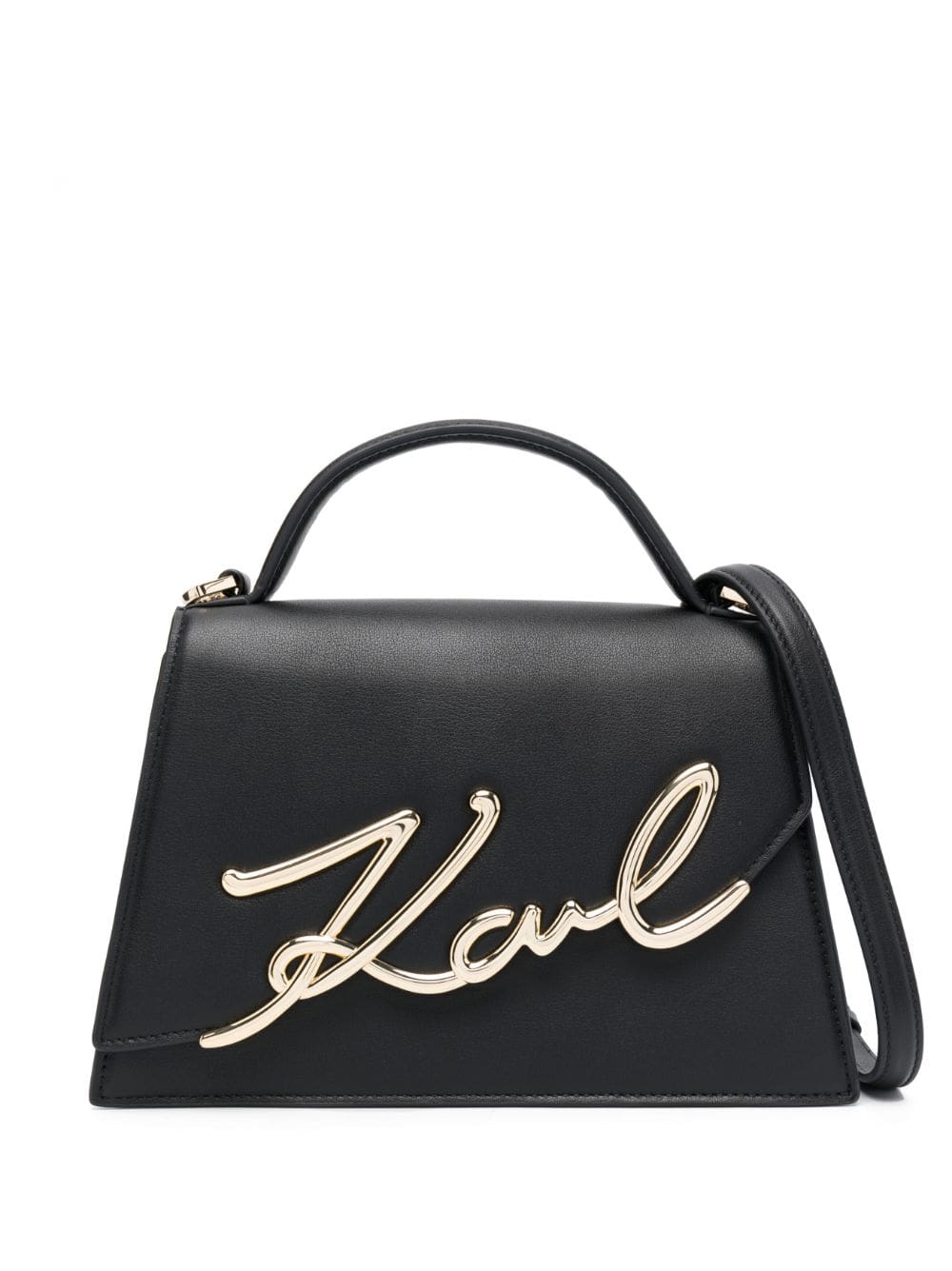 Karl Lagerfeld Signature leather crossbody bag
