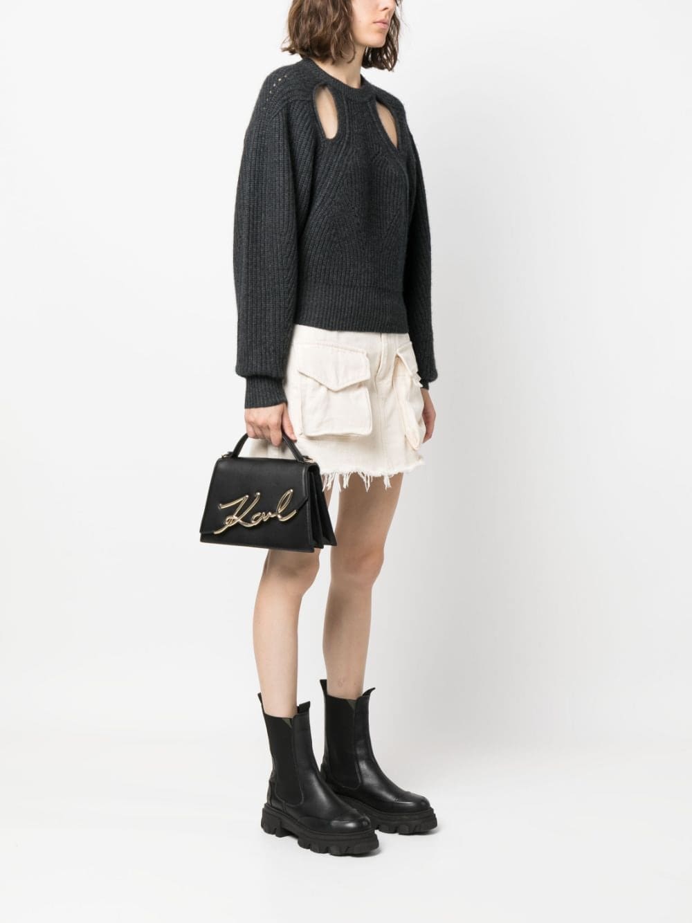 Karl Lagerfeld Signature leather crossbody bag - Image 2