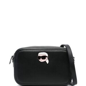 Karl Lagerfeld Ikonik Pin leather camera bag