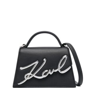 Karl Lagerfeld Signature leather crossbody bag