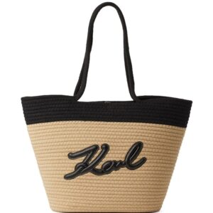 Karl Lagerfeld K/Signature-appliqué basket bag