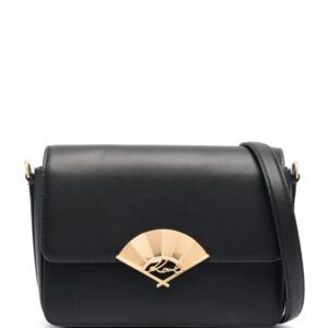 Karl Lagerfeld Signature Fan leather crossbody bag