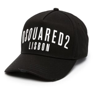 DSQUARED2 logo-print cotton baseball cap
