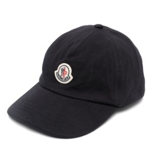 Moncler logo-patch cotton cap