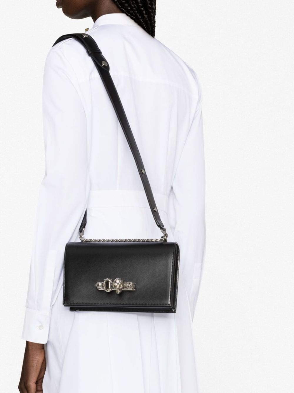 Alexander McQueen Jewelled leather shoulder bag - Image 3