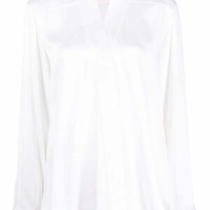 Giorgio Armani  V-neck long-sleeves silk shirt