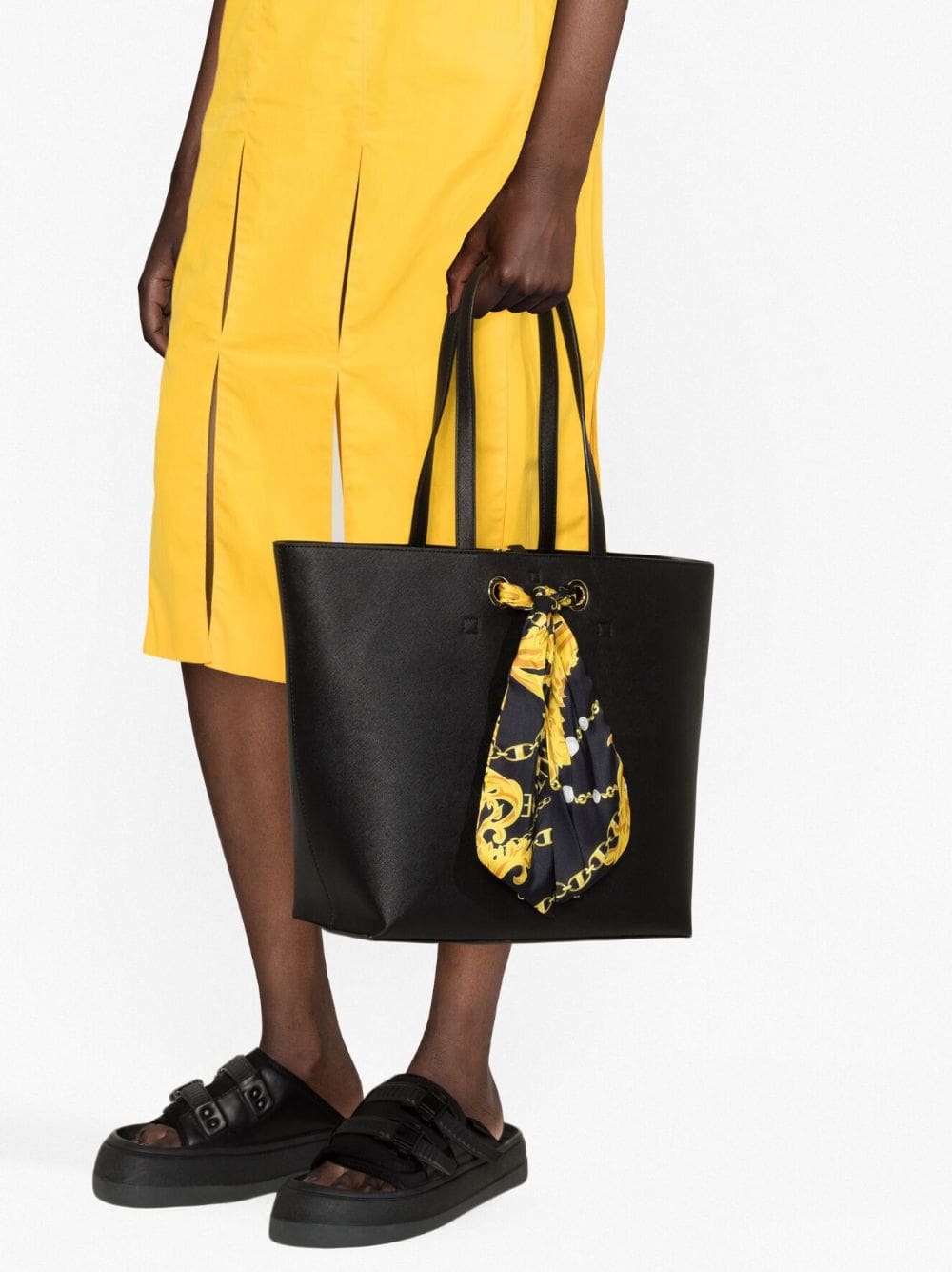 Versace Jeans Couture Barocco-print detail tote bag - Image 2