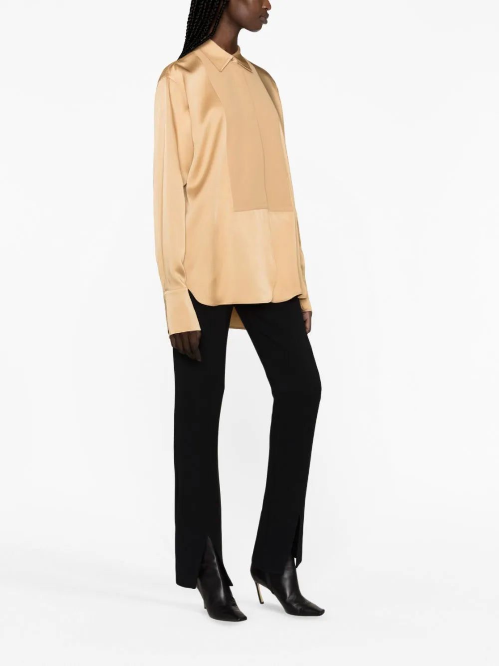 Jil Sander satin-finish panelled shirt - Image 2
