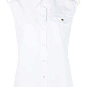 Alexander McQueen  Military-pocket sleeveless shirt