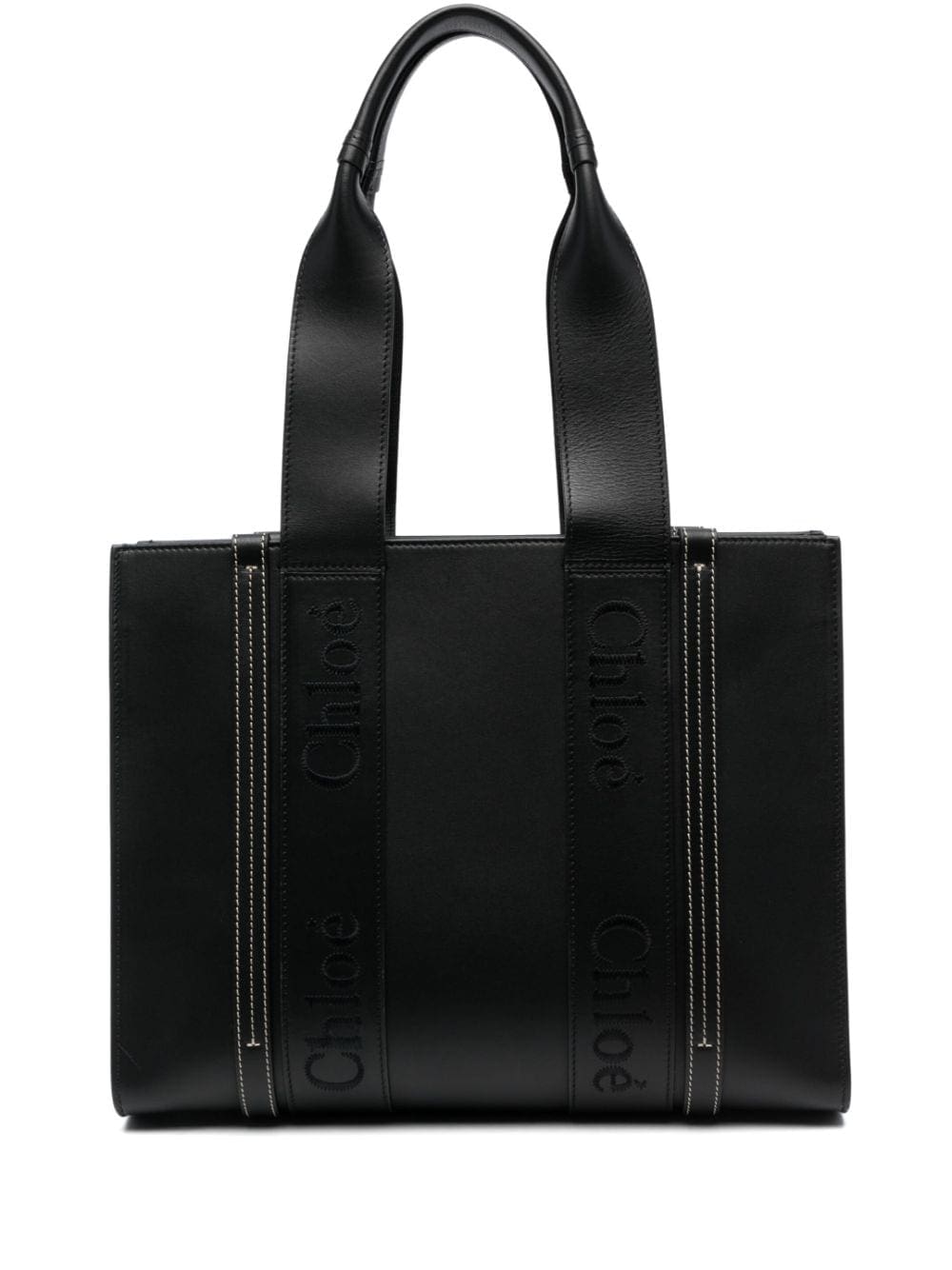 Chloé medium Woody leather tote bag