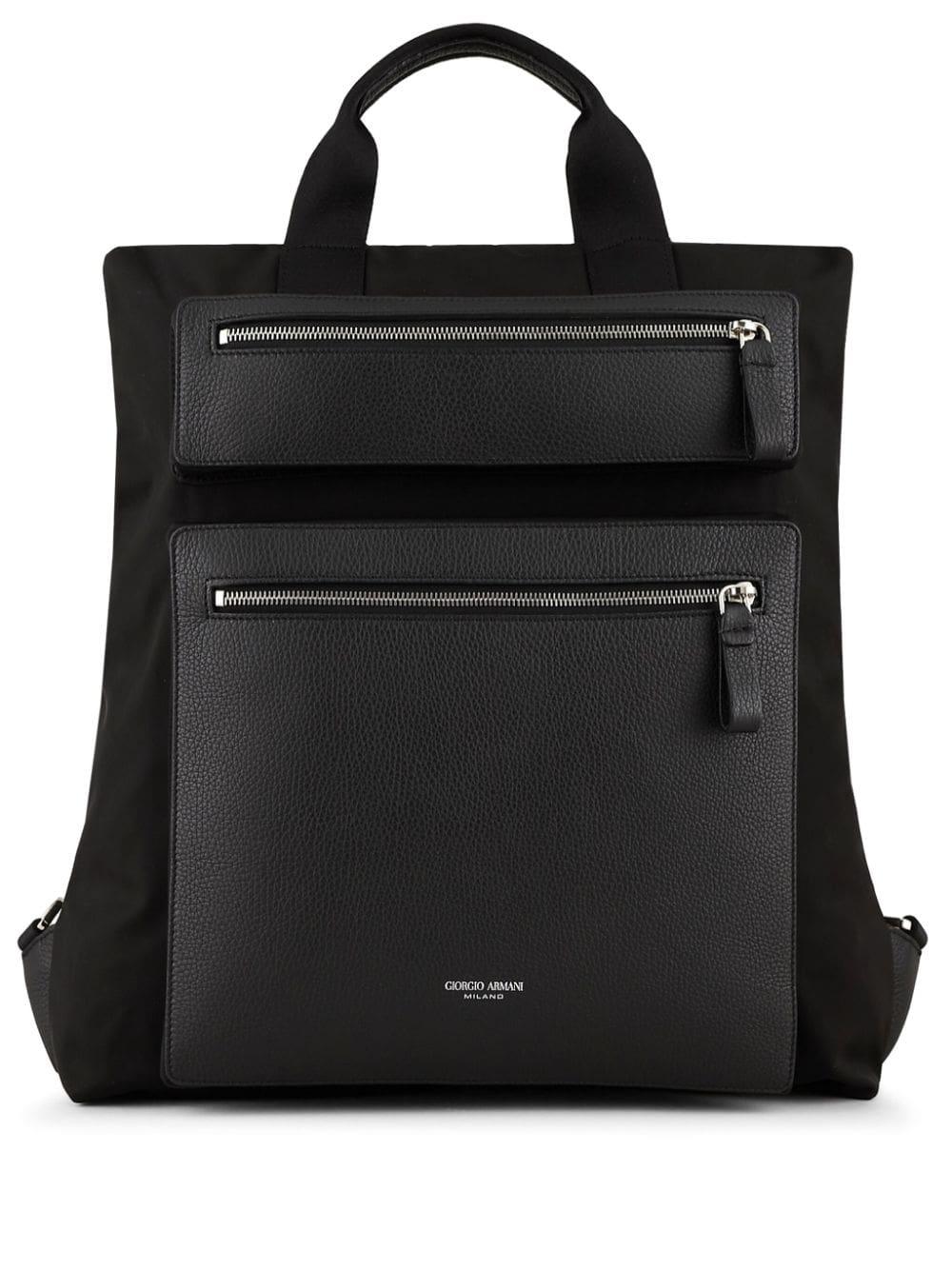 Giorgio Armani logo-stamp backpack