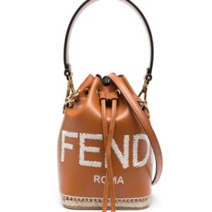 FENDI small Mon Tresor leather bucket bag